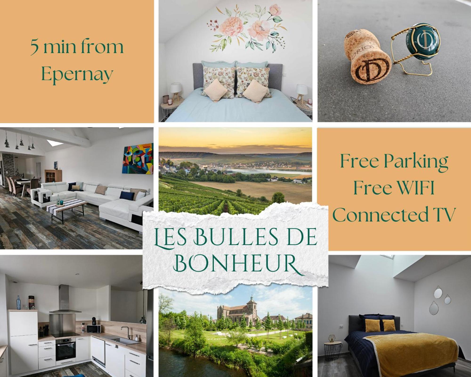 Les Bulles De Bonheur - Au Coeur Du Vignoble Champenois Apartment Chouilly Bagian luar foto
